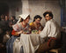 i en romersk osteria - Carl Bloch — visning af kunstværket