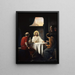 tensmad ved Emmaus - Carl Bloch — indrammet kunstværk på væggen
