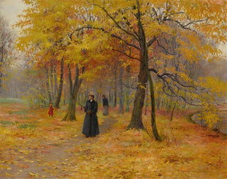 Carl Carlsen - A Forest Walk in Autumn.webp