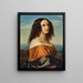 Portræt af grevinde de Monts - Carl Ferdinand Sohn — indrammet kunstværk på væggen
