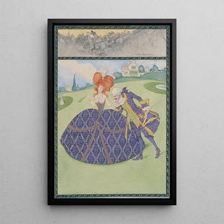 Carl FischerKystrand - Elegantes Paar Im Garten servir Le Roi Servir Les Dames.webp