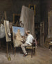 Le maler i sit værksted - Carl Friedrich Heinrich Werner — visning af kunstværket