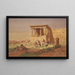portikken til Caryatidernes prostasis på Erechtheion - Carl Friedrich Heinrich Werner — indrammet kunstværk på væggen