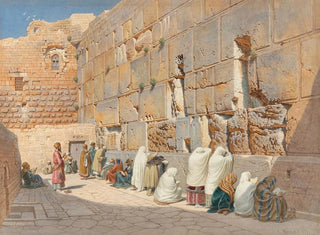 Carl Friedrich Heinrich Werner - The Wailing Wall in Jerusalem.webp