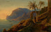 Solnedgang over Capri - Carl Friedrich Seiffert — visning af kunstværket