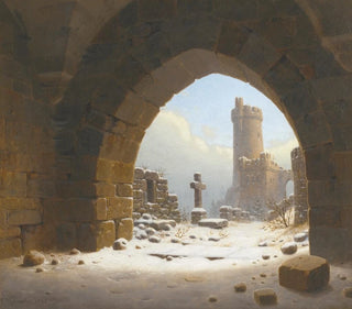 Carl Georg Adolph Hasenpflug - Burgruine Ruins Of A Castle.webp