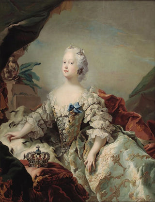 Carl Gustaf Pilo - Louise Frederik Vs First Queen in her Coronation Robes.webp