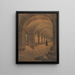 Cloître romain - Carl Gustav Carus — indrammet kunstværk på væggen