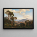 Vue du Col di Sorba près de Vivario avec des pins, Corse - Carl Hummel — indrammet kunstværk på væggen
