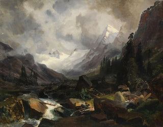 Carl Hummel - Tal mit Bergbach.webp