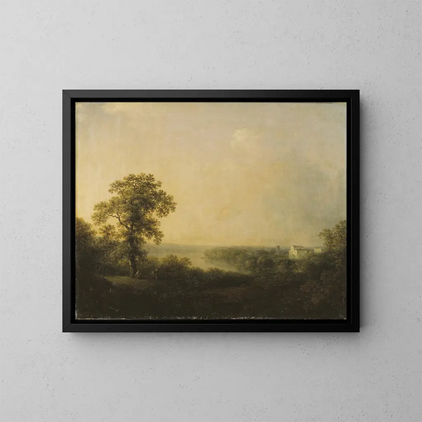 Vue de Haga - Carl Johan Fahlcrantz — indrammet kunstværk på væggen