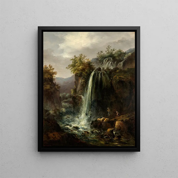 Cascade - Carl Johan Fahlcrantz — indrammet kunstværk på væggen