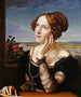 Wilhelmine Begas, kunstnerens kone - Carl Joseph Begas — visning af kunstværket