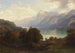 Ved Vierwaldstättersee med udsigt over Pilatus-massivet - Carl Jungheim — visning af kunstværket