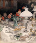 Aftenslampen - Carl Larsson — visning af kunstværket