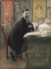 Gustaf Upmark, direktør for Nationalmuseet - Carl Larsson — visning af kunstværket