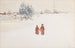 i sneen - Carl Larsson — visning af kunstværket