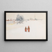 i sneen - Carl Larsson — indrammet kunstværk på væggen