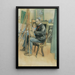 Image spejl med Brita - Carl Larsson — indrammet kunstværk på væggen