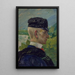 Portrait af en dreng Studie til Morgenbønner - Carl Larsson — indrammet kunstværk på væggen