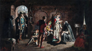 Carl Larsson - Sten Sture the Elder Frees the Captive Danish Queen Kristina from the Vadstena Monastery.webp