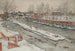 La glissoire à bois, scène d'hiver - Carl Larsson — visning af kunstværket
