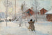 La Cour et la Buanderie - Carl Larsson — visning af kunstværket