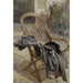 Reproduktion af maleriet Stol af fletning Studie til den moderne kunst - Carl Larsson