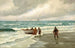 Motif insulaire af den sydlige strand i Skagen frisk vind stigende - Carl Locher — visning af kunstværket
