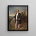 Portrait af Josef Edler von Kriehuber - Carl Martin Ebersberg — indrammet kunstværk på væggen