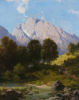 Carl Millner - Sommerliche Gebirgslandschaft.webp
