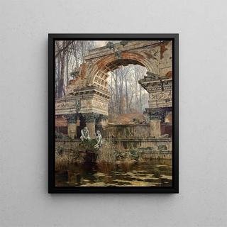 Carl Moll - The Roman ruin in Schnbrunn.webp