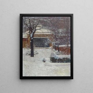 Carl Moll - Winter at Hohe Warte Rothschild Gardens.webp