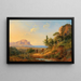 Vue de la Baie de Palerme avec le Mont Pellegrino, Sicile - Carl Morgenstern — indrammet kunstværk på væggen