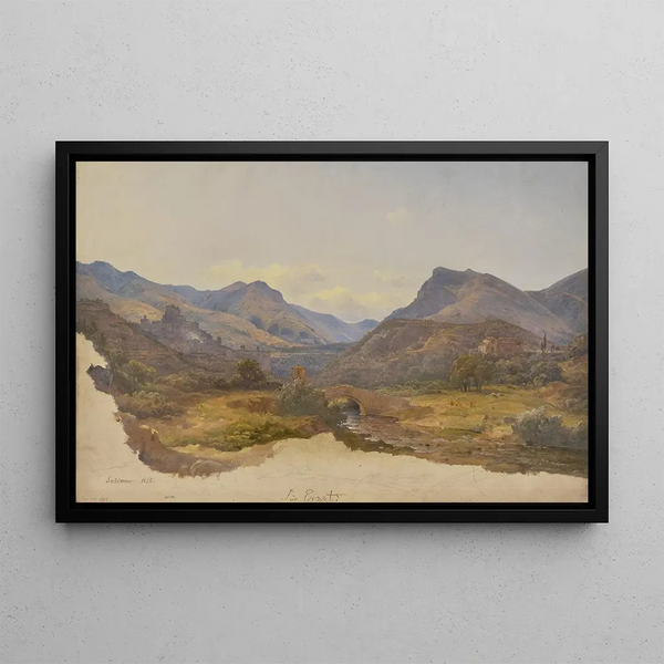 Carl Morgenstern - Ansicht von Subiaco im Vordergrund eine Brcke.webp