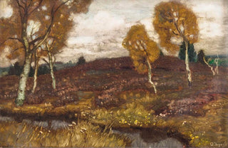 Carl OLynch of Town - Mooslandschaft mit Birken.webp