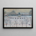La place du château à Vienne en hiver - Carl Pippich — indrammet kunstværk på væggen