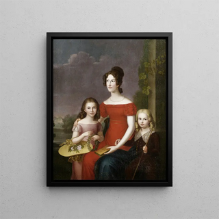 Carl Rothe - Caroline Friederike Mathilde von Wrttemberg mit ihren zwei Kindern.webp