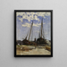 Studie til havnen i Dordrecht 1880 Göteborg Kunstmuseum - Carl Skånberg — indrammet kunstværk på væggen
