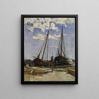 Carl Sknberg - Study for Dordrecht Harbour 1880 Gteborgs konstmuseum.webp