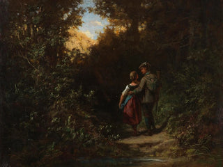 En chasse - Carl Spitzweg — visning af kunstværket