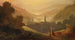 Landskab med bjerg med hyrde og barn - Carl Spitzweg — visning af kunstværket