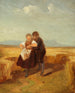 Dreng og pige i en majsmark - Carl Spitzweg — visning af kunstværket