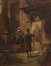 Den maler i værkstedet - Carl Spitzweg — visning af kunstværket