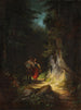Jæger med en pige Den forelskede jæger - Carl Spitzweg — visning af kunstværket