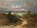 Landskabsmaleri med flod - Carl Spitzweg — visning af kunstværket