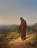 Mnch Elle m'aime un peu du fond du cœur - Carl Spitzweg — visning af kunstværket