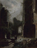 Scène au clair de lune med ruiner af et slot - Carl Spitzweg — visning af kunstværket