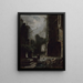 Scène au clair de lune med ruiner af et slot - Carl Spitzweg — indrammet kunstværk på væggen