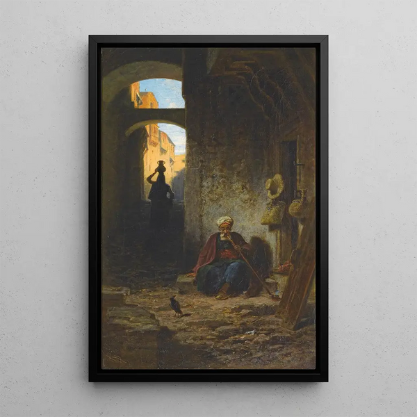 Orienten - Carl Spitzweg — indrammet kunstværk på væggen
